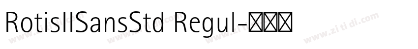 RotisIISansStd Regul字体转换